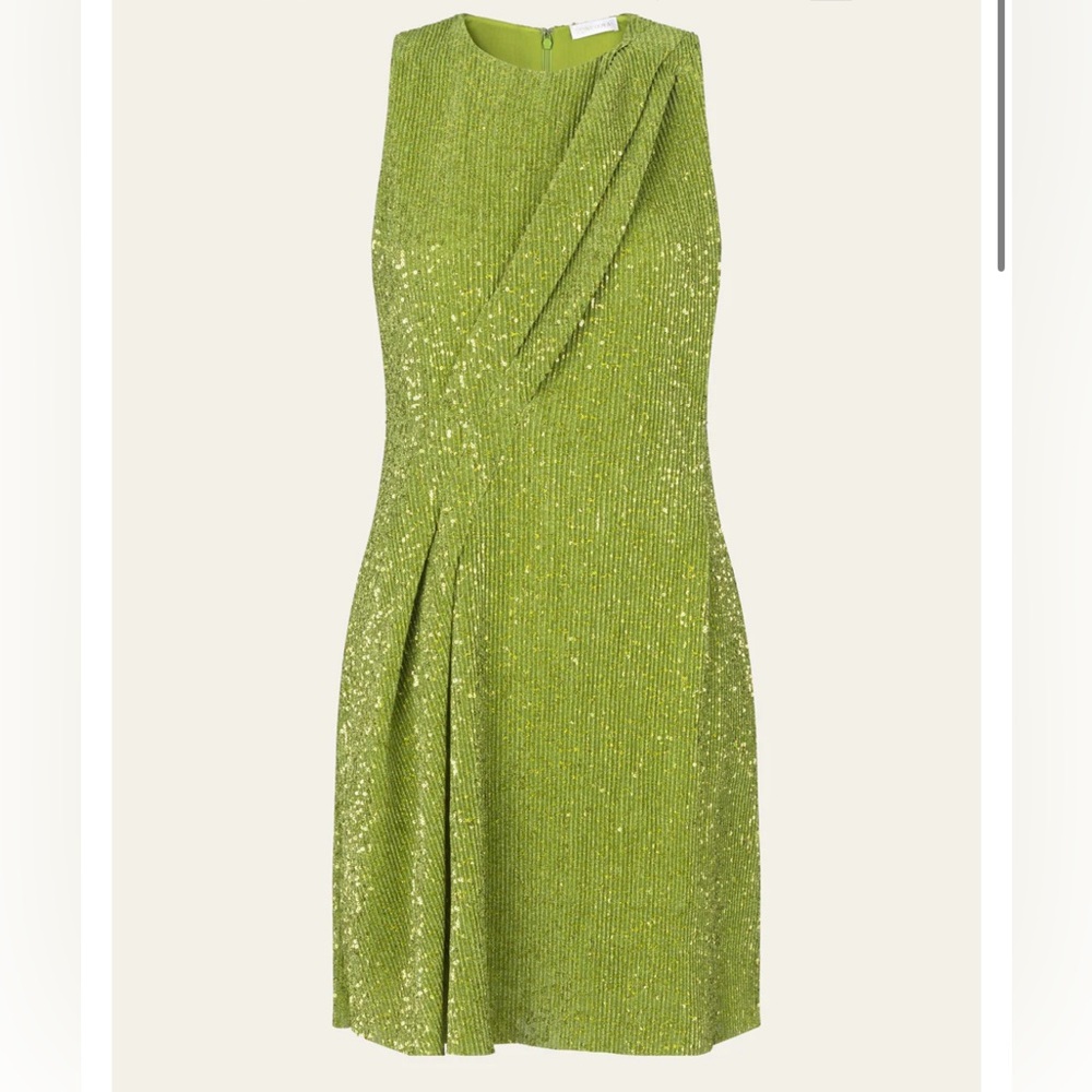 Stine Goya Louiza Dress - Lime Glitter